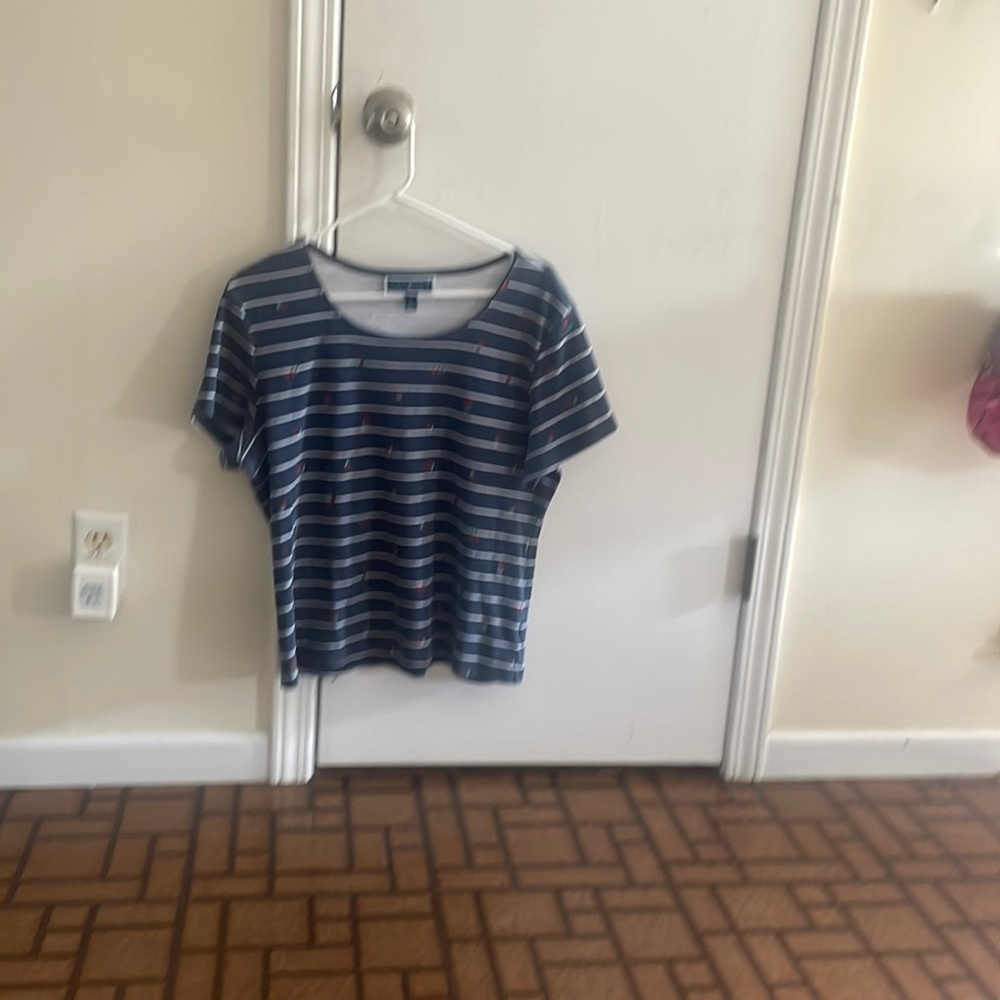 Cute cherry striped t-shirt